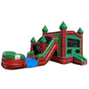 Moonwalk USA Inflatable Bouncers 2-Lane Red Ruby Castle Combo Bouncer Wet n Dry C-283