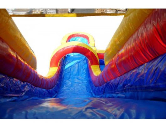 Moonwalk USA Inflatable Bouncers 20'H Rainbow Screamer Inflatable Slide Wet/Dry W-312