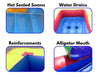 Moonwalk USA Inflatable Bouncers 22'H Rainbow Screamer Inflatable Slide Wet/Dry W-322